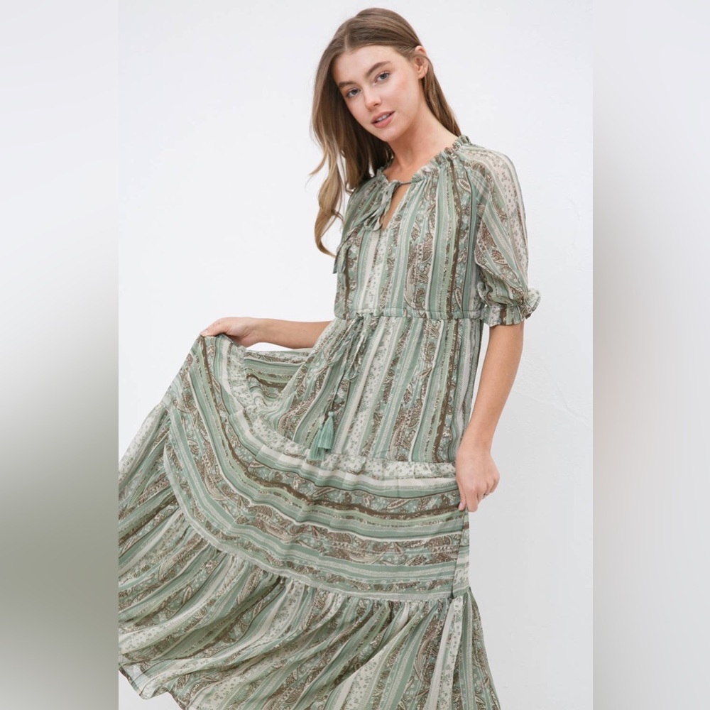 Tiered maxi dress